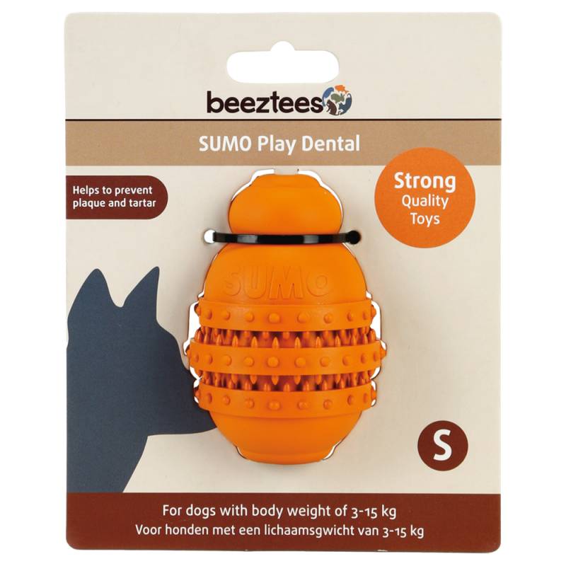 beeztees Hundespielzeug Sumo Play Dental - Größe S: Ø 6 x H 8,5 cm von Beeztees