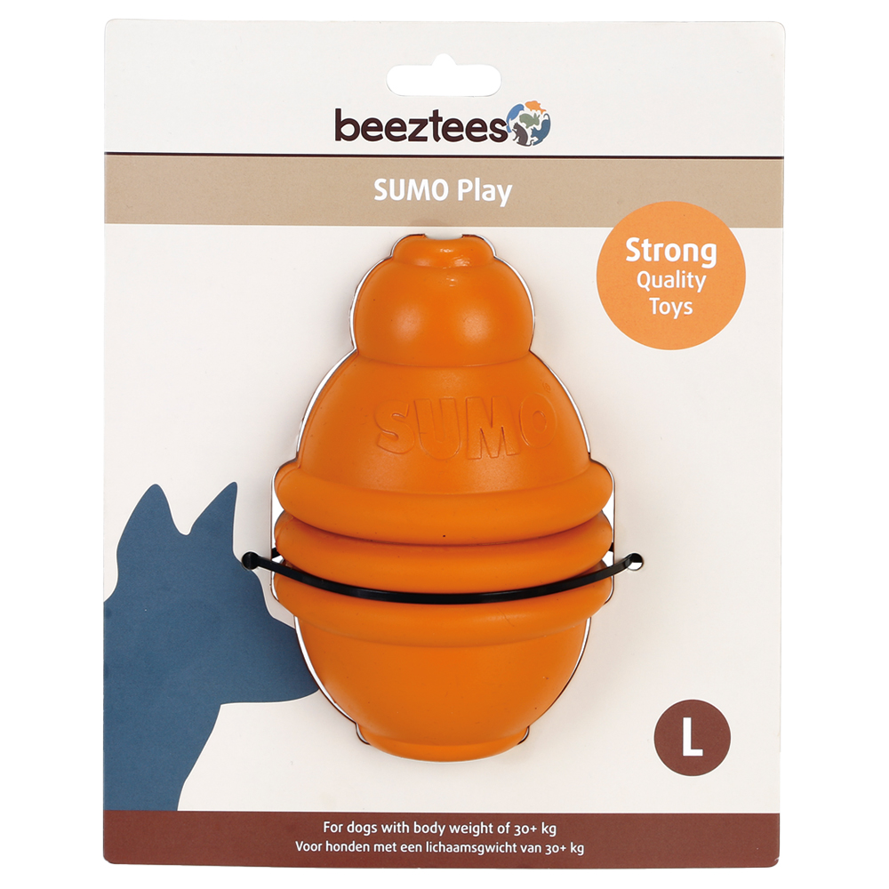 beeztees Hundespielzeug Sumo Play - Größe L: Ø 10 x H 15 cm von Beeztees