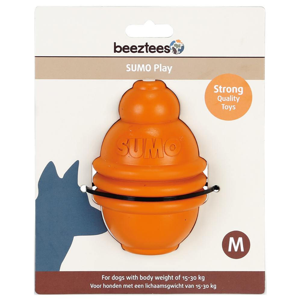 beeztees Hundespielzeug Sumo Play - Größe M: Ø 8 x H 12 cm von Beeztees