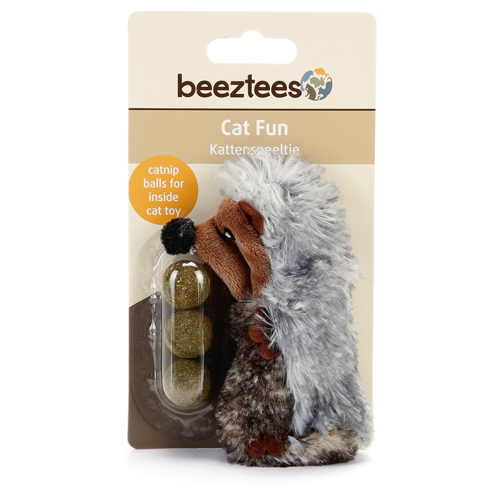 beeztees Katzenspielzeug Igel mit Katzenminzeball - 1 Stück von Beeztees