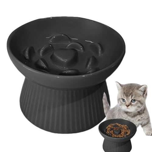 Befeixue Erhöhter Hundenapf,Keramik-Futternäpfe für Katzen | Tierfutter- und Wasserspender aus Keramik | Erhöhter, Rutschfester Futternapf für Welpen, Futter- und Tränkezubehör für Katzen für von Befeixue