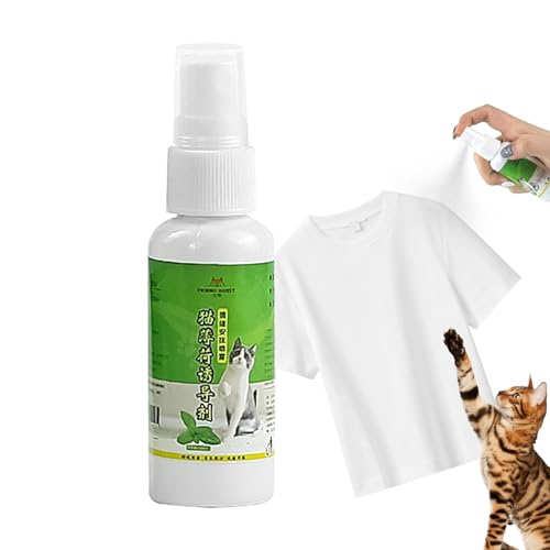 Befeixue Flüssiges Katzenminze-Spray | Flüssige Katzenminze 50ml | Katzenberuhigungsspray, Katzenzubehör für Wohnungskatzen, Katzenkatzenminze zum Training, um schlechtes Verhalten umzuleiten von Befeixue