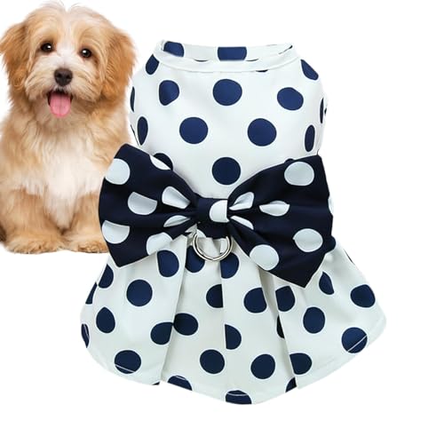 Befeixue Frühlings-Sommer-Haustierkleid, Sommer-Hundekleid - Sommerkleider für Hunde,Leichte, modische Sommerkleider für Hunde mit Seilschnalle für kleine Hunde von Befeixue