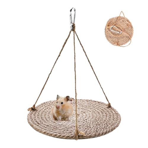 Befeixue Gecko Hängematte, bärtiger Drachenschwung | Echsenkäfiglieger Swing Bett - Bärter Drachenlebensraum, kleine Haustierträger, atmungsaktive Maschenruhe für Sittiche, Vögel, Eichhörnchen von Befeixue