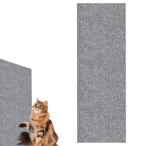 Befeixue Kratzunterlage für Katzen, Kratzunterlage für Katzen - Cat Scratcher Kratzunterlage,Möbelschutz, an der Wand montierter Kratzbaum, zuschneidbares Kratzpad, Kratzbrett für Haustiere von Befeixue