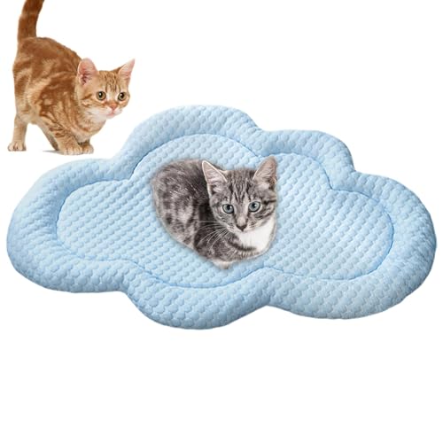 Befeixue Kühlmatte für Haustiere, Kühlmatte für Hunde | 3D-Wolkenform-Katzen-Kühlmatte,Frühlings-Sommer-Haustierbedarf für kleine mittelgroße Hunde, tragbare Schlafhüttenmatte für Hundehütte von Befeixue
