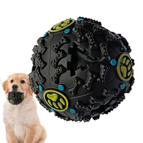 Befeixue Wackelball für Hunde, Puzzleball für Hunde, Schnüffelball für Hunde, Interaktives Kauspielzeug für Lebensmittel, kreative Slow-Feeder-Bälle mit Kichergeräusch zum Stressabbau und Langeweile von Befeixue