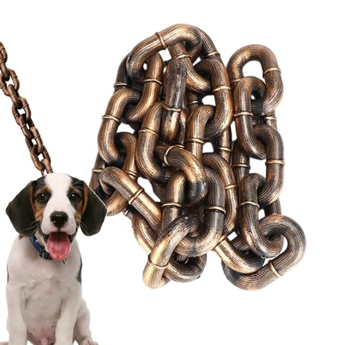 Hundeleinen Für Hunde | Ketten Hundeleinen | Lustig Haustierleinen Für Hunde | Haustierleine Mit Simulierter Kette | 2M/6,56Ft Große Hundese Welpenkette | Ketten Für Hunde Im Freien von Befeixue