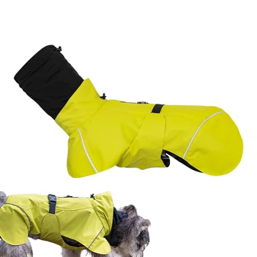Hunderegenmäntel für mittelgroße Hunde, Hunderegenjacke,Atmungsaktive, schneesichere und winddichte Kleidung | Leicht an- und auszuziehender Regenmantel, verstellbar, mit beruhigender Kopfbedeckung, w von Befeixue