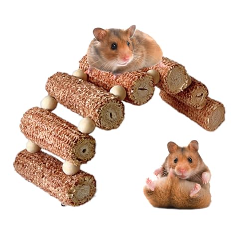 Kauspielzeug für Hamster, Kauspielzeug für Chinchillas - Pet Ladder Bridge Suspension Arch Kauspielzeug,Lange Bogenbrücke, Kauspielzeug, Haustierleiterbrücke für Käfiglebensraum, Hamster-Hängebrücke, von Befeixue