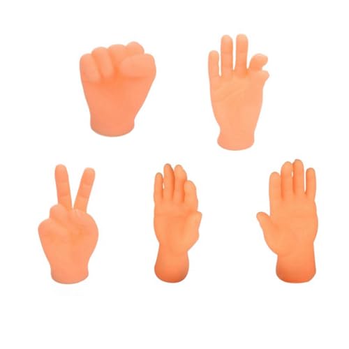 Begchy 5-Teiliges Lustiges Mini-Handschuhspielzeug für Katzen und Welpen, Süße Kleine Hände für Katzen, Dehnbare Gummihände, Katzenspielzeug von Begchy