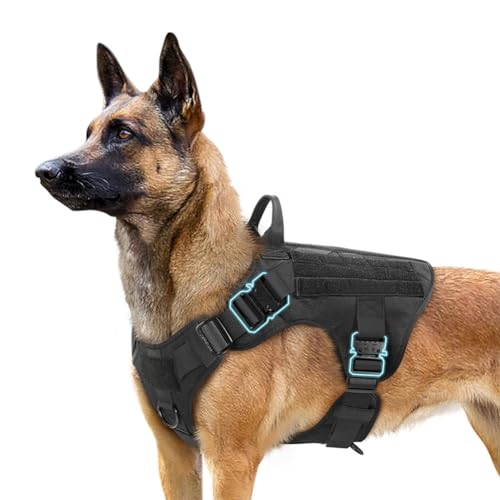 Begchy Haustierweste, Hundeleinenweste, Haustierkleidung, Outdoor-Hundeweste, Einfarbige Weste mit Griffen für Große Hunde XL von Begchy