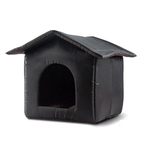 Begchy Katzenhaus, Wasserdicht, für Den Außenbereich, Hält Warm, Katzenhöhle, Nest, Lustig, Faltbar und Waschbar, für Kätzchen, Welpen, Haustiere von Begchy