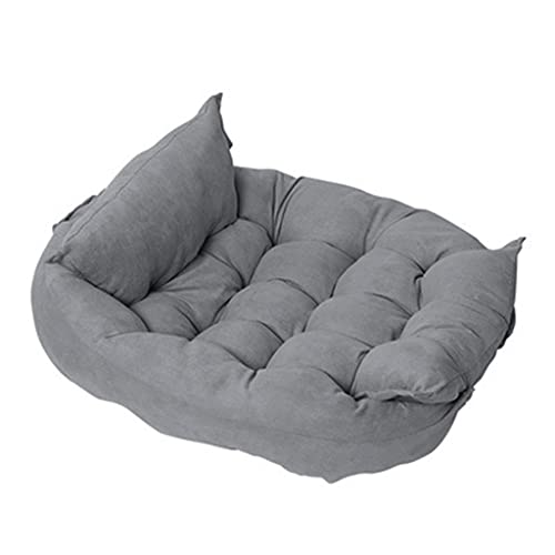 Multifunktions Faltbares quadratisches Kissen Haustier Sofa Bett Wasserdicht Mehrzweck Weiche Hundehaus Matte Hundehütte Hundehütte Hundehütte (J XL) von Begonial