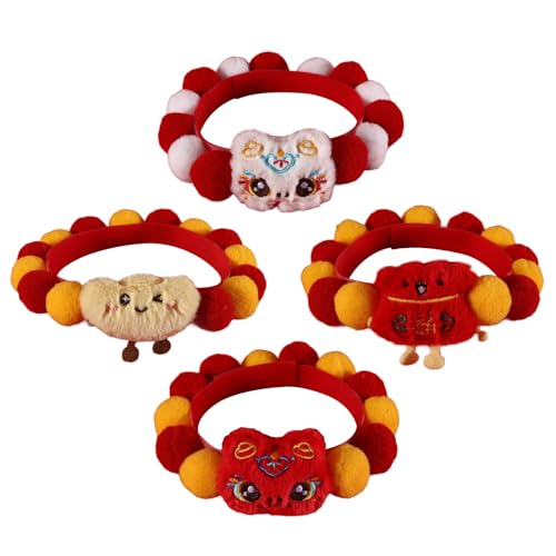 4PCS Lovely Styles Haustierkragen Festival Haustierkragen Durchlässige Geburtstagsbänder Für Katzen Bequem von Beimus