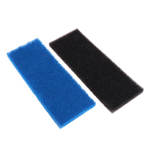 Beimus 2-Pack Aquarium Ersatzmedien Geschnitten Für Biochemische Schwamm Blau Weiß Schaumstoff Pad Fisch Für Tankfilterzubehör von Beimus