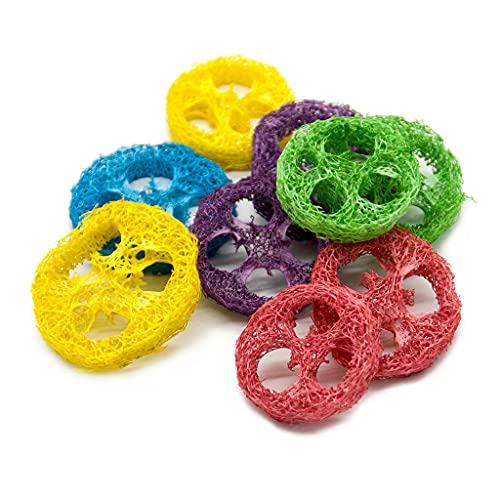 Beimus 20pcs Loofah Spielzeug Kaninchen Kauen Spielzeug Natürliches Handgefertigtes Sicheres Helfen Verdauung Für Kleintiere Spielzeug Für Meerschweinchenratte von Beimus