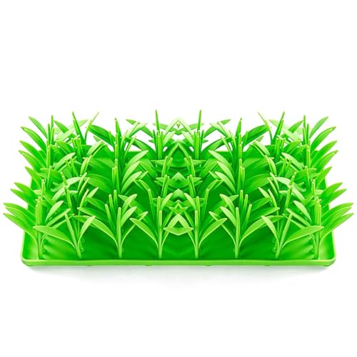 Beimus Katzen Leckpad mit Saugnäpfen Slow Feeders Schnüffelmatte Grasmatte Silikonpad mit Saugnäpfen Cup Mat Silikon von Beimus