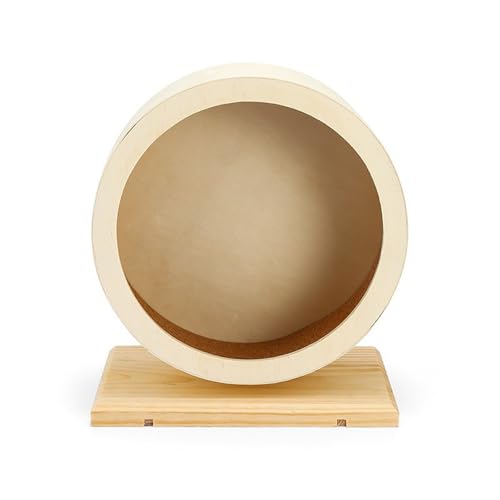 Beimus Leiser Hamster Laufrad Holz Übungsrolle Spielzeug für kleine Haustiere mit stabiler Basis Lustige Unterhaltung Beimus Leiser Hamster Laufrad Holz Übungsrolle Spielzeug für kleine Haustiere mit stabiler Basis Lustige Unterhaltung von Beimus