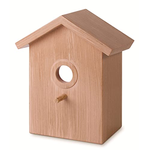 Fenstervogelhaus Für Naturholz Wren Vogelhaus Mit Saugnäpfeln Für Kardinäle Kleine Funkelnde Gartendekoration von Beimus