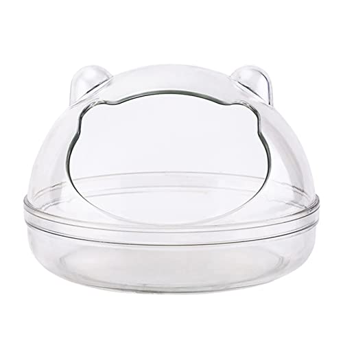 Hamster Sand Badezimmer Langlebiger Plastik Sand Bad Behälter Sandkasten Transparent Bade Sandschale Für Junge Eichhörnchen von Beimus