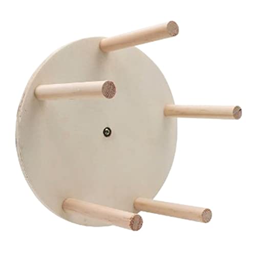 Papageien Rad Barsch Ständer Vögel Stehen Natürliche Holzstick Schleif Zweigpfoten Klettern 10 cm von Beimus