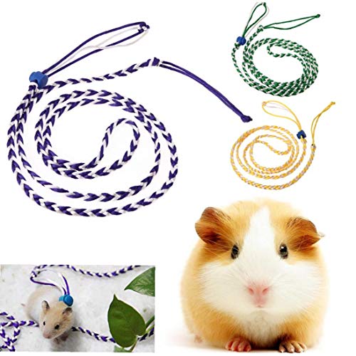 1.4m justierbarer Haustier Hamster Leinen Gerbil Cage Leine Cotton Seil Harness Blei-Kragen für Ratte Maus Hamster Tiere Pet Supplies von Beito