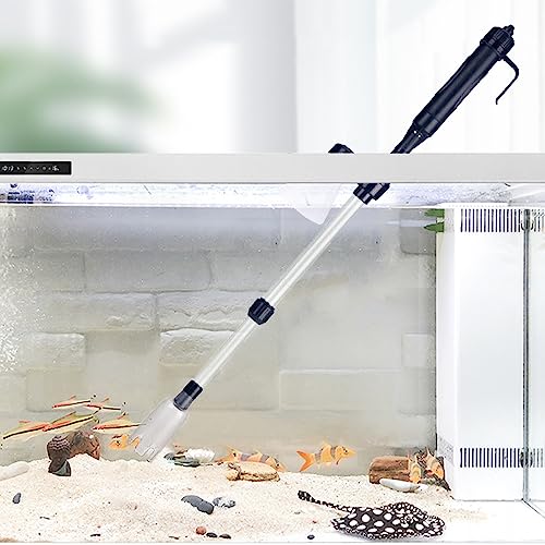 Bekasa Mulmsauger Aquarium, Aquarium Wasserwechsel Kiesreiniger für Aquarium Automatisch Aquarium Reinigungsset Einstellbare Durchflussregelung von Bekasa