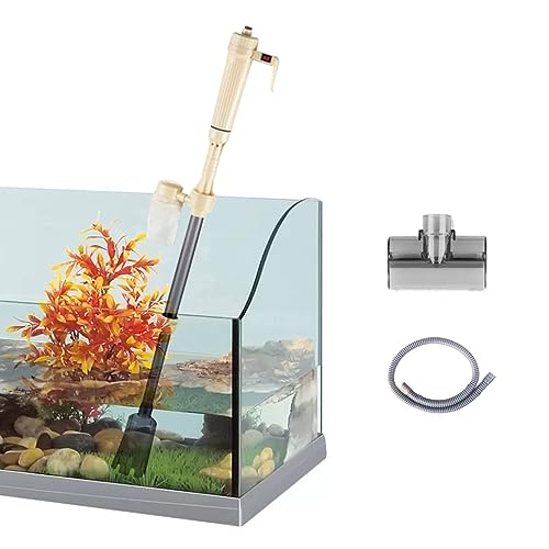 Bekasa Mulmsauger Aquarium Elektrisch, Quarium Kiesreiniger-Kit Aquarium Vakuum Kiesreiniger für Wasserwechsel, Sandreinigung, Kies und Bodengrund Reinigen von Bekasa