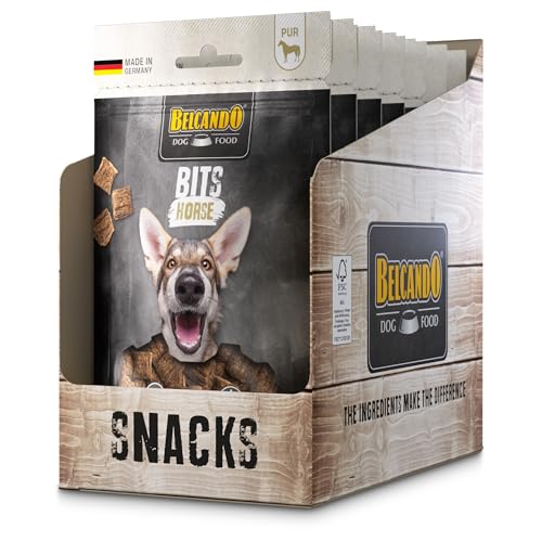 BELCANDO Bits Horse 90 g | Premium-Hundesnacks | Getrocknetes Fleisch | 100% natürlich von Belcando