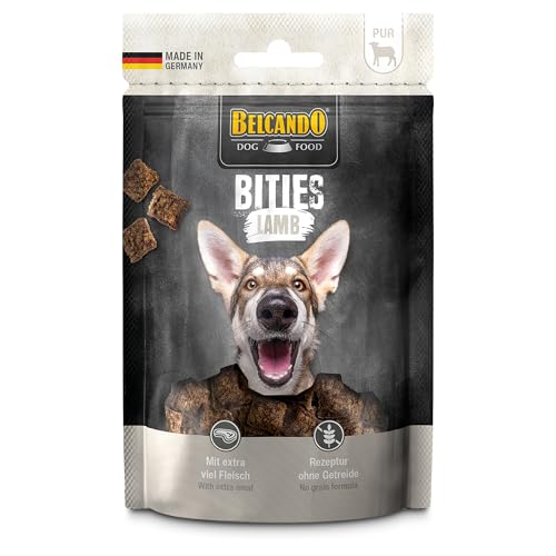 BELCANDO Bities Lamb 90 g | Premium-Hundesnacks | Getrocknetes Fleisch | 100% natürlich von Belcando