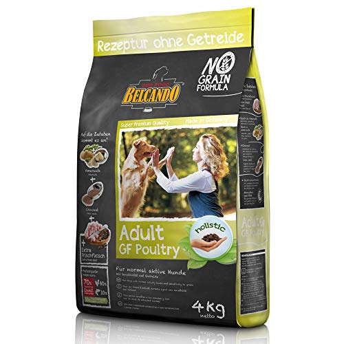 Belcando Adult GF Poultry [4 kg] Hundefutter | Rezeptur ohne Getreide | Alleinfuttermittel für ausgewachsene Hunde ab 1 Jahr von Belcando