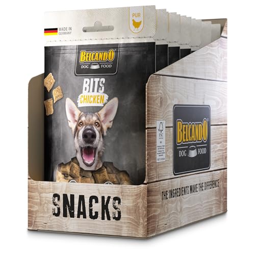 Belcando Bits Chicken | 7er Pack | 7 x 90 g | Snack für Hunde | Mit extra viel Fleisch | Nur eine tierische Proteinquelle | Ohne Getreide | Ohne Verwendung von Zucker von Belcando