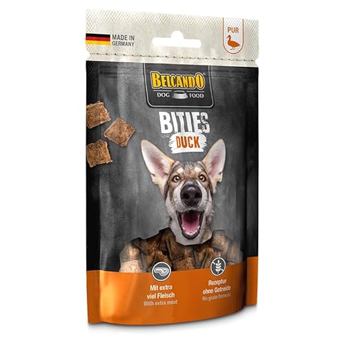 Belcando Bities Duck | 90 g | Snack für Hunde | Mit extra viel Fleisch | Mit nur Einer tierischen Proteinquelle | Rezeptur ohne Getreide | Ohne Verwendung von Zucker von Belcando