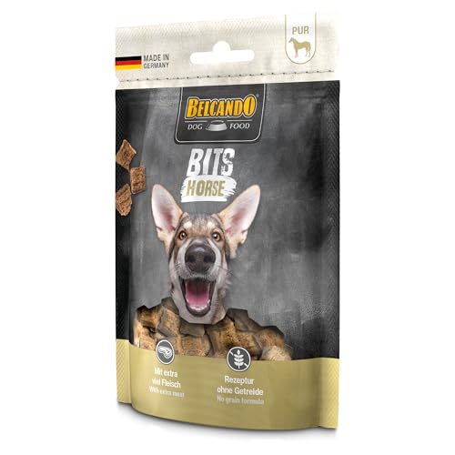 Belcando Bities Horse | 4er Pack | 4 x 90 g | Snack für Hunde | Mit extra viel Fleisch | Nur eine tierische Proteinquelle | Ohne Getreide | Ohne Verwendung von Zucker von Belcando