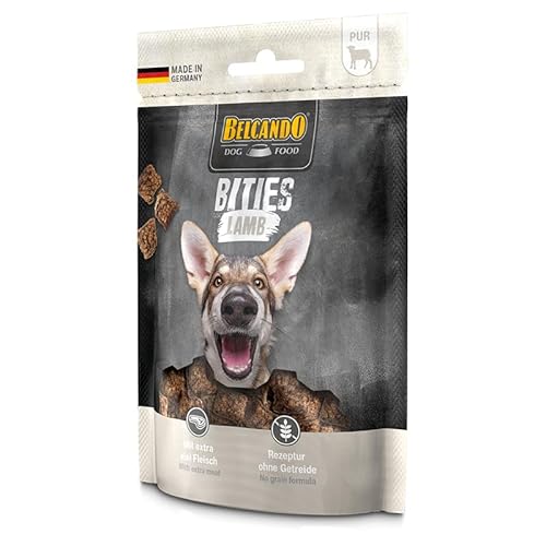 Belcando Bits Lamb | 90 g | Snack für Hunde | Mit extra viel Fleisch | Nur eine tierische Proteinquelle | Ohne Getreide | Ohne Verwendung von Zucker | Schonend luftgetrocknet von Belcando