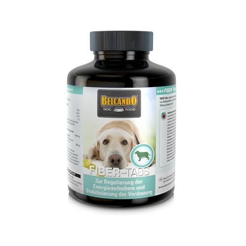 BELCANDO Fiber- Tabs für Hunde 60 Stück, Tabletten zur Regulierung von Übergewicht und Verdauung, Nahrungsergänzung für Hunde, Made in Germany von Belcando