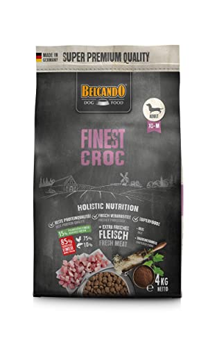 BELCANDO Finest Croc [4 kg] Hundefutter | Trockenfutter für kleine & mittlere Hunde | Alleinfuttermittel für ausgewachsene Hunde ab 1 Jahr von Belcando