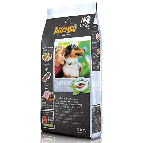 Belcando Junior GF Poultry [1 kg] getreidefreies Hundefutter | Trockenfutter ohne Getreide für Junge Hunde | Alleinfuttermittel für Hunde ab 4 Monaten von Belcando