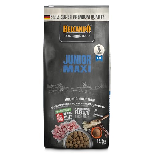 BELCANDO Junior Maxi [12,5 kg] Hundefutter | Trockenfutter für Junghunde großer Rassen | Alleinfuttermittel für Junghunde ab 4 Monaten von Belcando