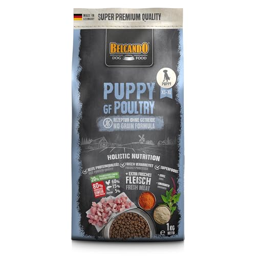 BELCANDO Puppy GF Poultry [1 kg] getreidefreies Welpenfutter | Welpenfutter ohne Getreide | Alleinfuttermittel für Welpen bis 4 Monate von Belcando