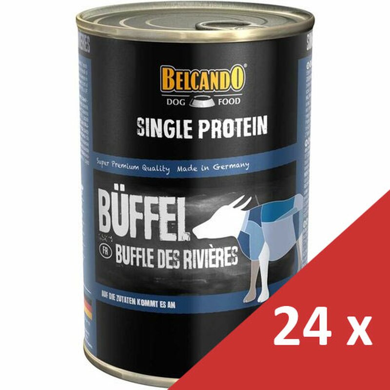 Belcando Single Protein 24 x 400 g Büffel (8,54 € pro 1 kg) von Belcando