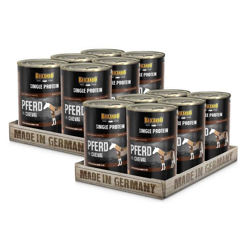 Belcando Single Protein Pferd 12 x 400 g (8,74 € pro 1 kg) von Belcando