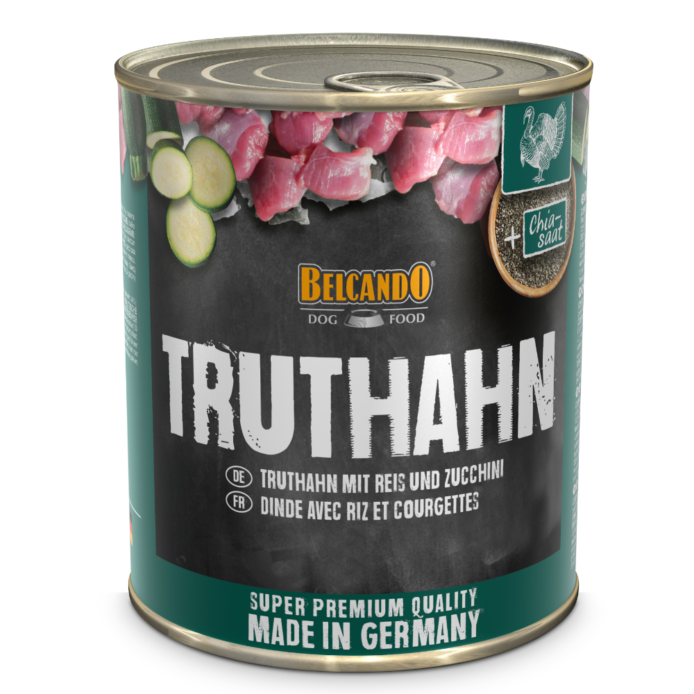 Sparpaket Belcando Super Premium 12 x 800 g - Truthahn mit Reis & Zucchini von Belcando