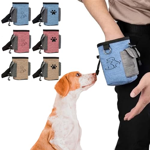 Belle Homie PetnBeyond Leckerli-Tasche für Hunde, leicht und tragbar, sichere Leckerli-Tasche, Training, freihändige Snack-Tasche mit integriertem Kotbeutelspender, Kapazität für 2 Tassen, ideal zum von Belle Homie