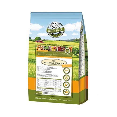 Bellfor Naturgut-Schmaus Hochwertiges Kaltgepresst Hypoallergenes Trockenfutter für Hunde mit Insekten Getreidefrei Optimal für Ernährungssensible Hunde (4 kg) von Bellfor