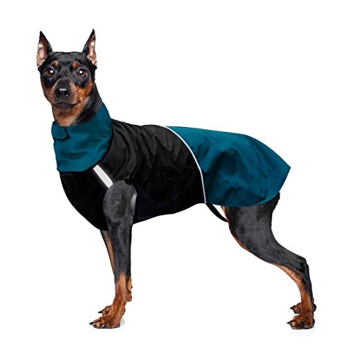 Hundejacke Wasserdicht, BelonLink Reflektierend Hundemantel für Hunde, Verstellbarer Nacken und Brustgröße für Mittelgroße bis Große Hunde mit Sicheren Reflexstreifen, Warm Halten(XXL) von BelonLink