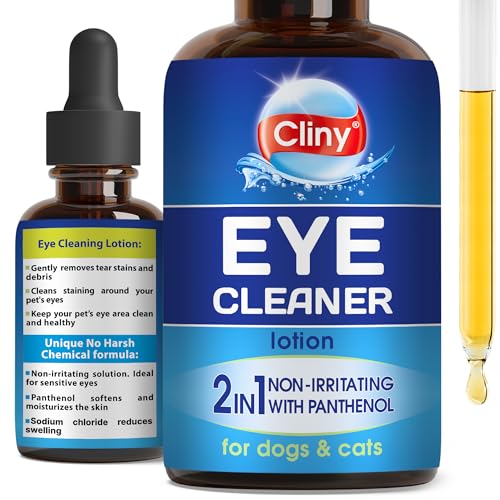 Pet Eye Wash Drops Help Prevent Allergies Symptoms, Infections, Runny, Dry Eyes, Tear Stains - Treatment Helps with Abrasions, Irritations - Dirt Crust & Discharge Remover von Beloved Pets