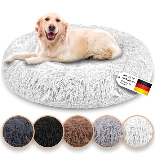 Belune® Hundebett waschbar - [Weiß, XL, 120cm] Hundebett Grosse Hunde waschbar, Hundebett mittelgroße Hunde, Hundebett kleine Hunde von Belune