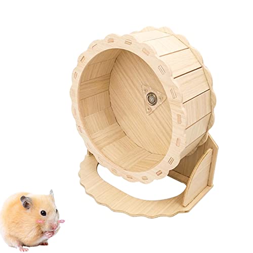 Belvanr Hamsterrad Hamster Holzlaufrad Kleintierspielzeug Laufrad Holz Laufrad Hamster Kleintier-Übungsrad Holzübungsrad Haustiere Holzübungsrad Hamsterlaufrad Übungsrad für Hamster,21cm von Belvanr